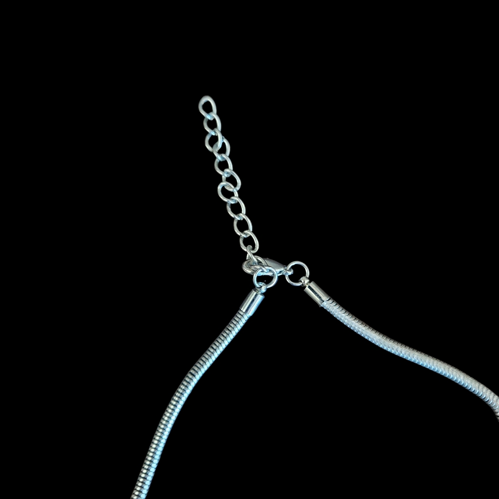 Silver Floral Pendant Necklace - Picture 3 of 13